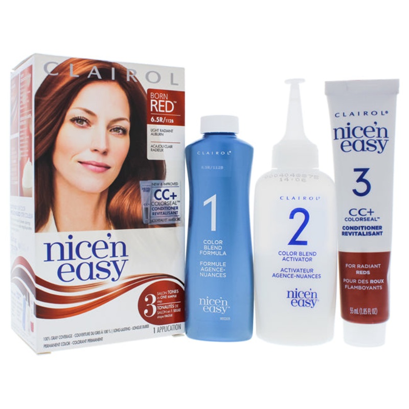 Clairol Nice n Easy Permanent Color - 6-5R 112B Natural Radiant Auburn by Clairol for Women - 1 Application Hair Color