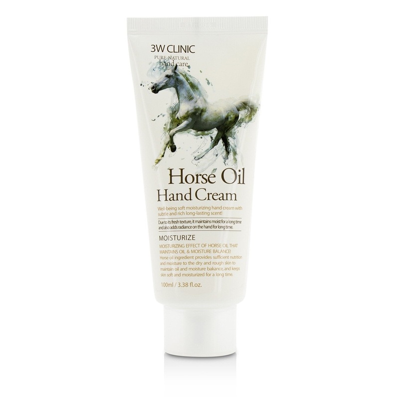 3W Clinic Hand Cream - Horse Oil (Exp. Date 11/2022)  100ml/3.38oz