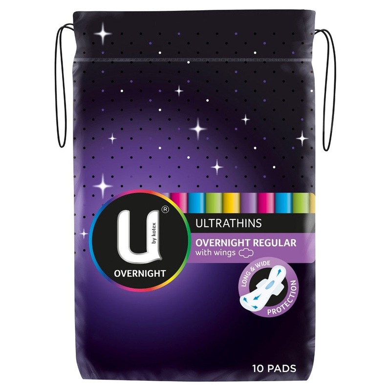 U By Kotex Ultra Thin Overnight Wing 10