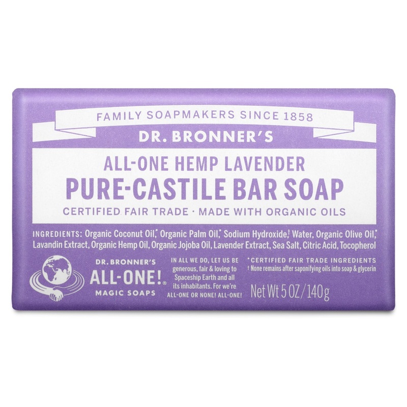 Dr. Bronner's Pure-Castile Bar Soap 140g - Lavender