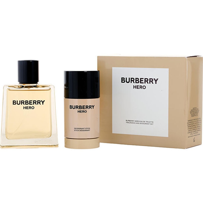 Burberry Hero Eau De Toilette Spray 100ml/3.4oz & Deodorant Stick 75ml/2.5oz