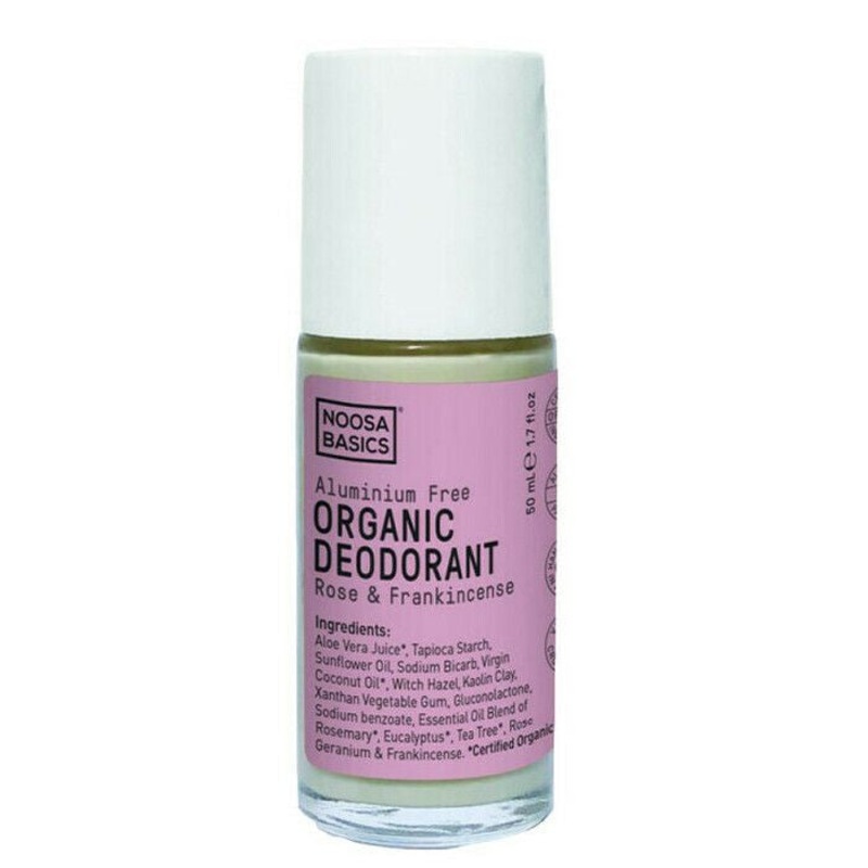 Noosa Basics Deodorant Roll On 50ml - Rose & Frankincense