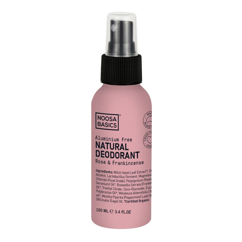 Noosa Basics Natural Deodorant Spray 100ml - Rose & Frankincense