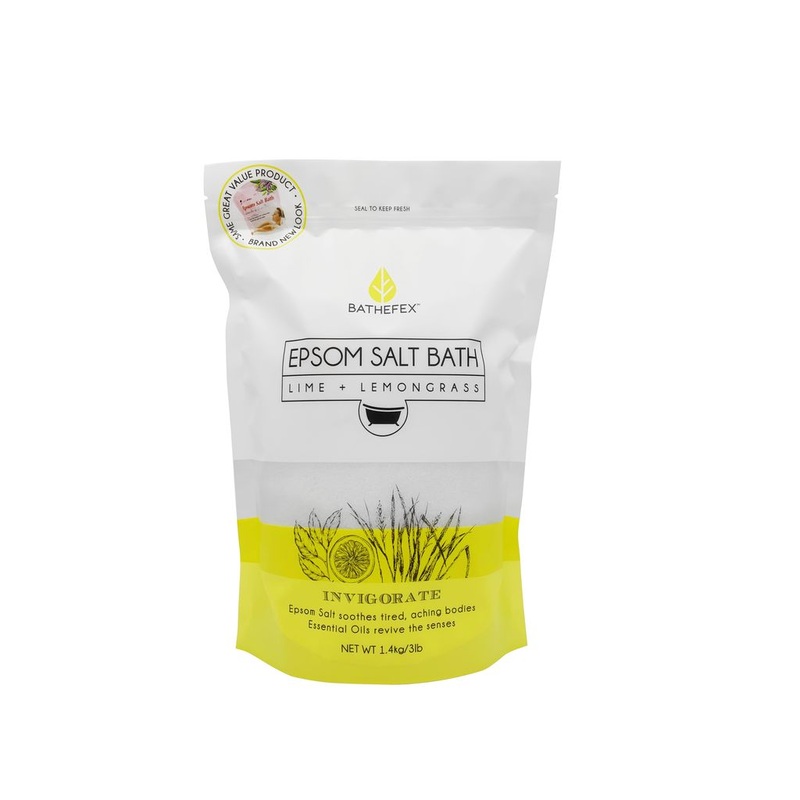 Bathefex Epsom Salts Bath 1.4 kg - Lime + Lemongrass