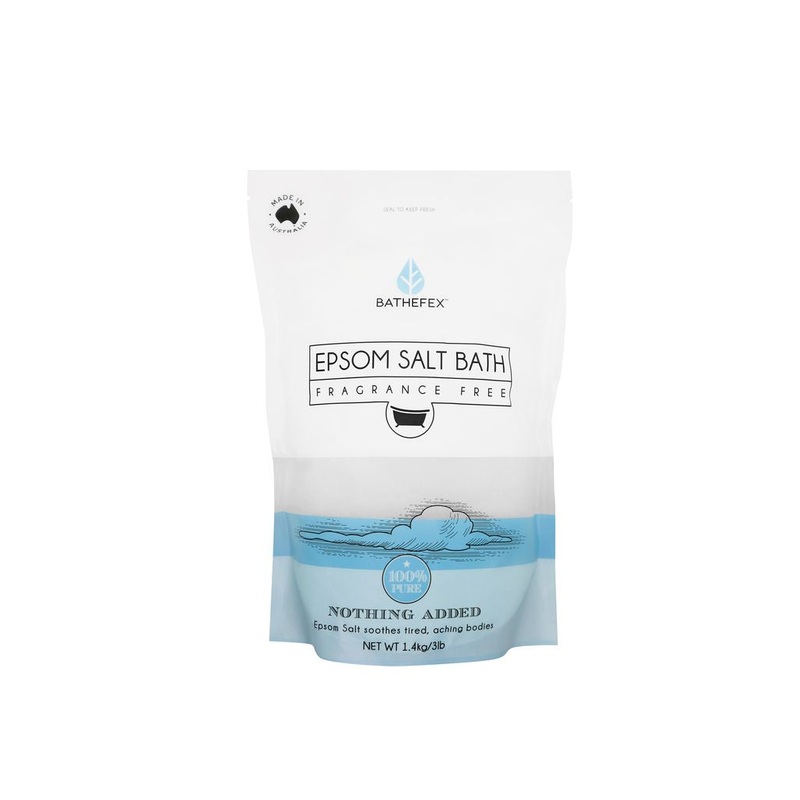 Bathefex Epsom Salts Bath Fragrance Free 1.4 kg