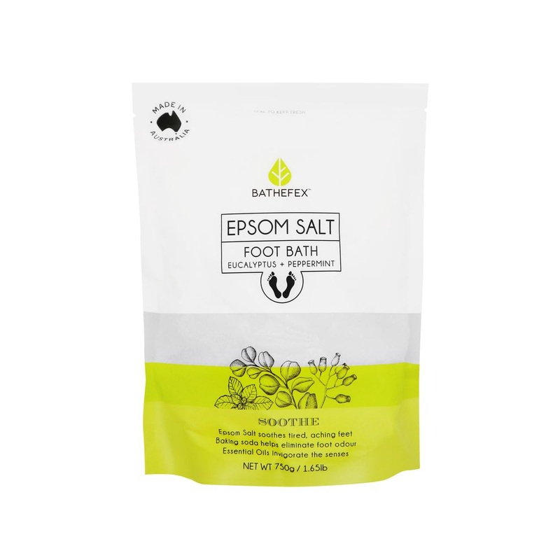 Bathefex Epsom Salts Foot Bath 750g - Eucalyptus + Peppermint