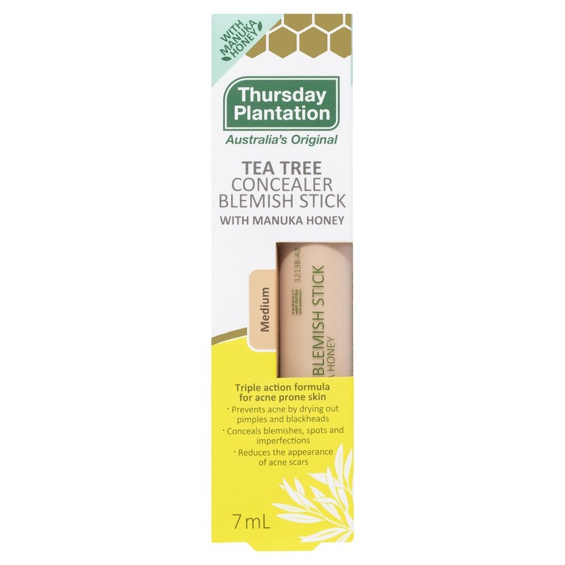Thursday Plantation Tea Tree Blemish Stick With Manuka Honey 7ml - Medium