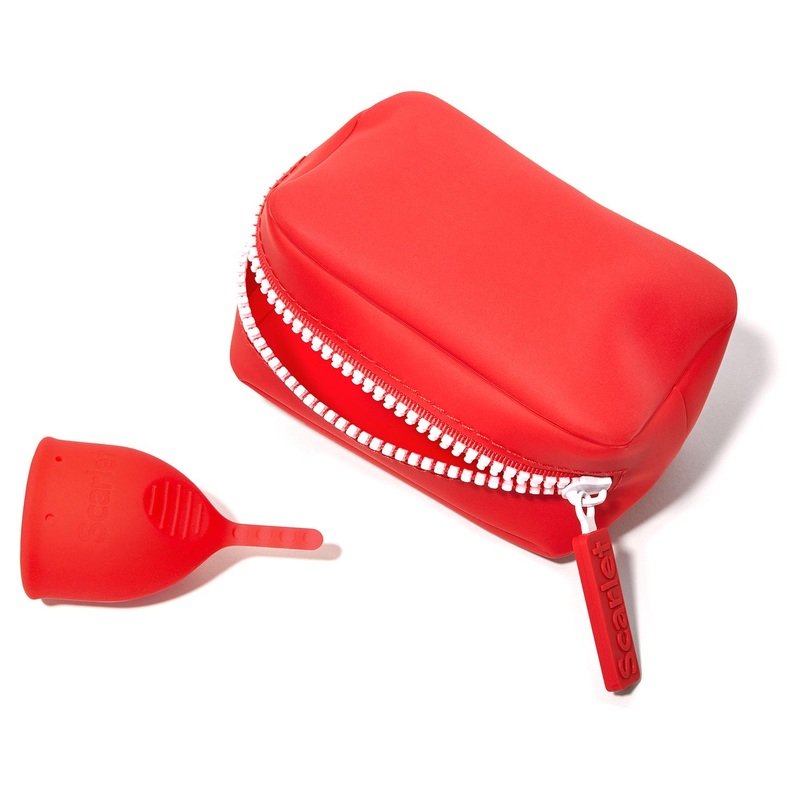 Scarlet Period Cup Pouch Red Small