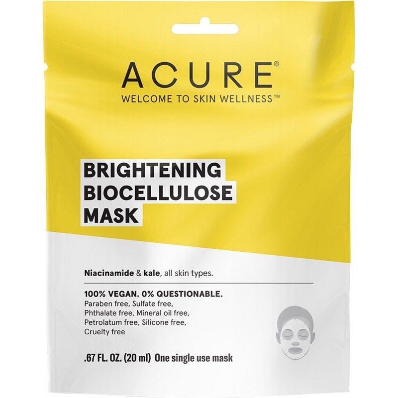 ACURE Brightening Biocellulose Mask 20ml