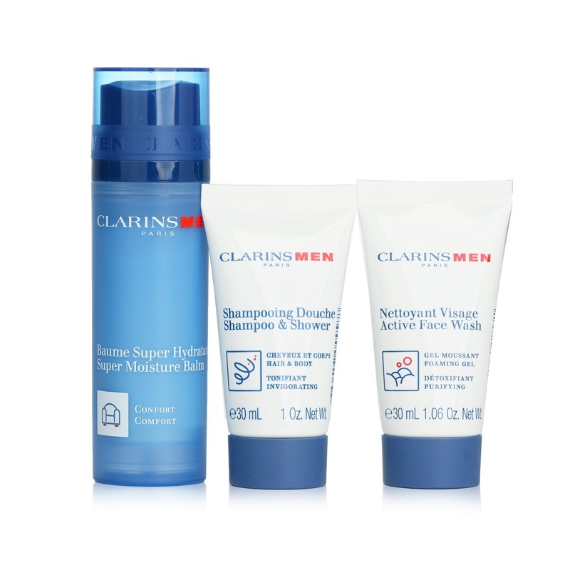 Clarins Clarinsmen Super Moisture Balm Set  3pcs