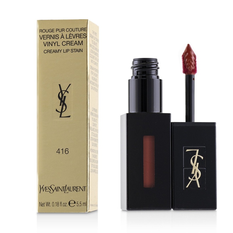 Yves Saint Laurent Rouge Pur Couture Vernis A Levres Vinyl Cream Creamy Stain - # 416 Psychedelic Chili  5.5ml/0.18oz