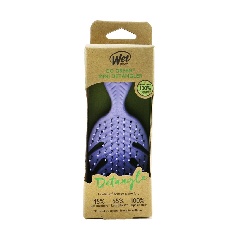 Wet Brush Go Green Mini Detangler - # Purple  1pc