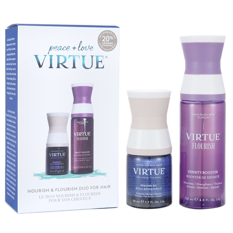 Virtue Nourish & Flourish Duo For Hair Set  2pcs