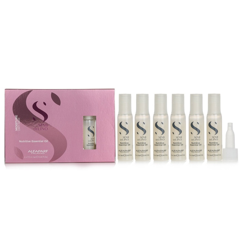 AlfaParf Semi Di Lino Moisture Nutritive Essential Oil (Dry Hair) (Unboxed)  6x13ml/0.44oz
