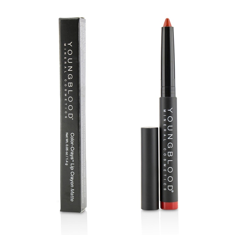 Youngblood Color Crays Matte Lip Crayon - # Rodeo Red  1.4g/0.05oz