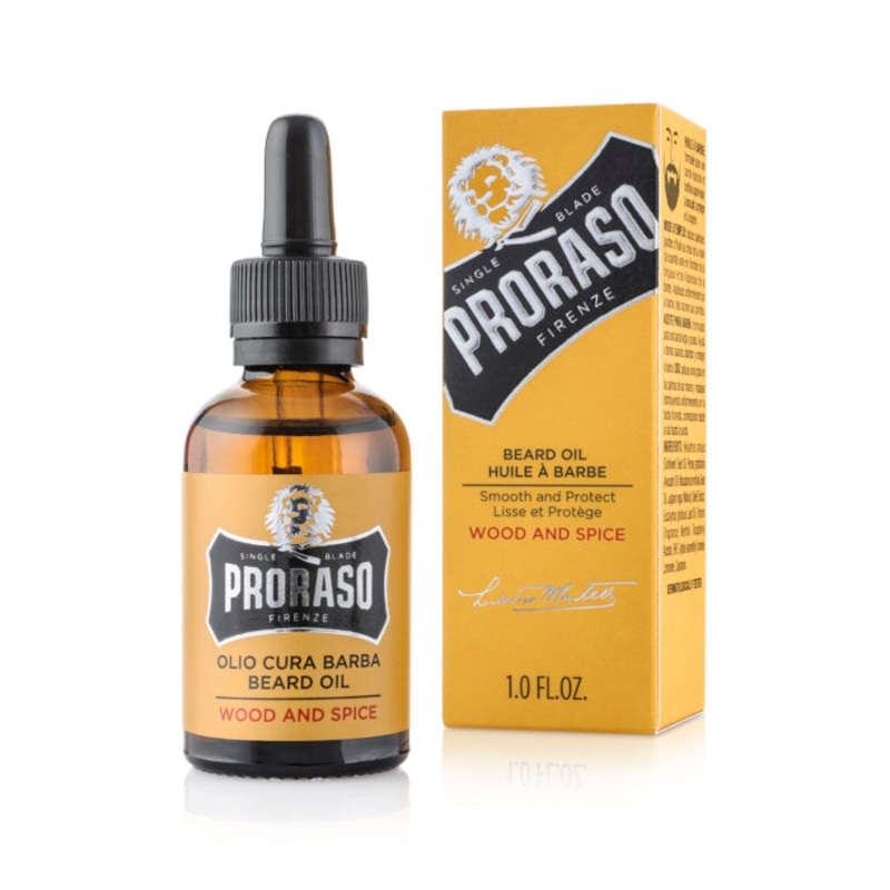 Proraso Beard Oil - Wood & Spice 30ml/1oz